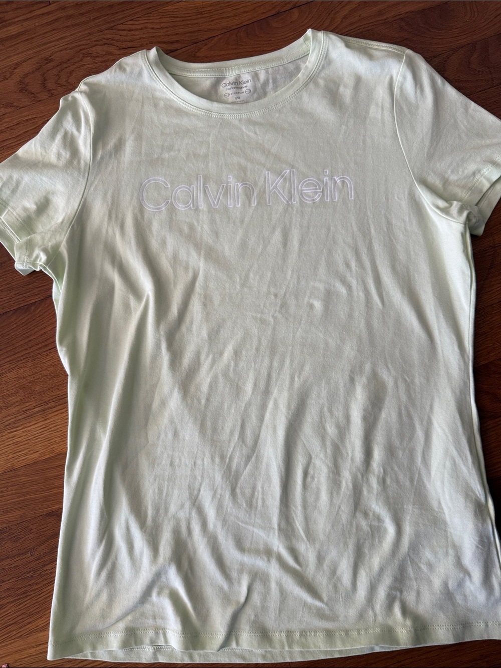 Calvin Klein Pale Mint Logo Crew Tee